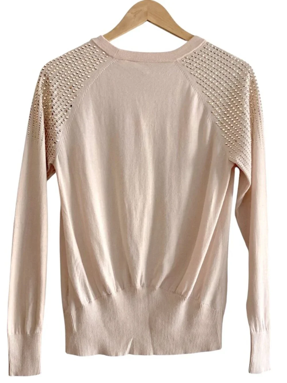 Ted Baker London Fairia Wool Silk Cashmere Studded Pullover Sweater Size S